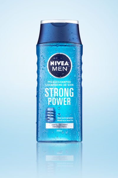 Nivea_StrongPower, Duschgel, Nivea, Kosmetikartikel, Fotostudio, Wallisellen, Duschgel, Körperpflege, Pflegeshampoo