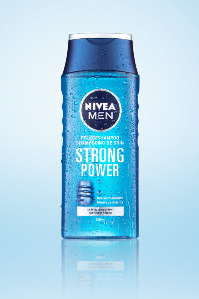 Nivea_StrongPower, Duschgel, Nivea, Kosmetikartikel, Fotostudio, Wallisellen, Duschgel, Körperpflege, Pflegeshampoo